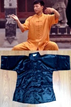 Bargain - Mandarin Collar Short-sleeve Kung Fu Shirt (CM)