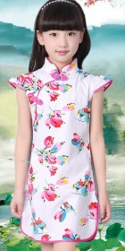 Girl's Floral Cheongsam Dress (RM)