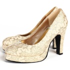 High Heel Lace Vamp Shoes