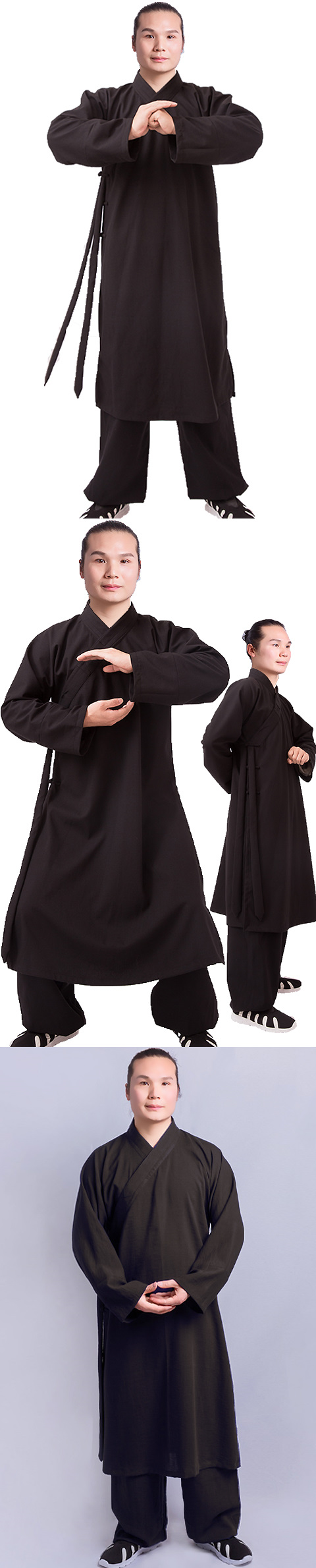 Wudang Taoist Open-cuff Long Robe (RM)