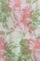 Fabric - Floral Imitation Silk