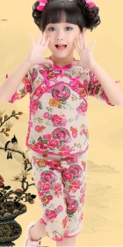 Girl's Floral Mandarin Suit (RM)