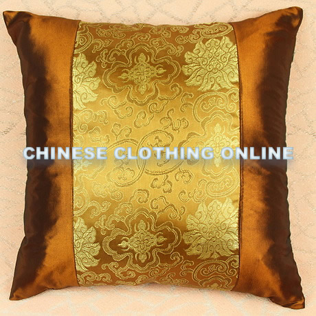 Chinese Ethnic Lotus Embroidery Cushion Cover