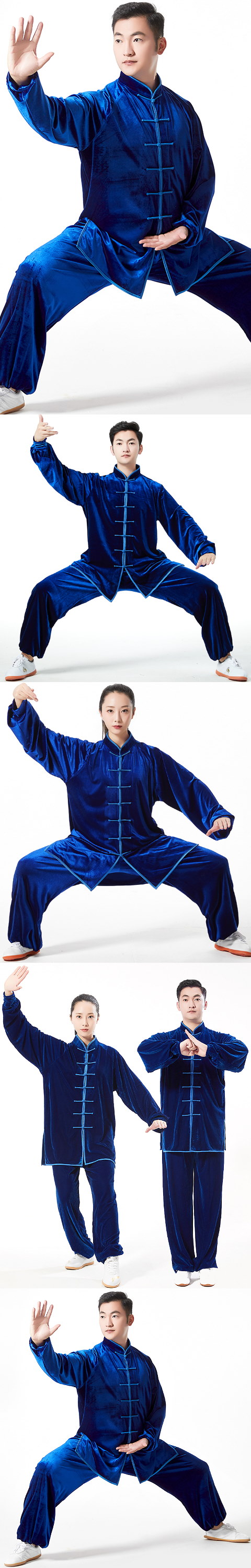 Professional Taichi Kungfu Uniform with Pants - Velvet (RM)