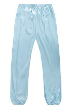 Professional Taichi Kungfu Pants - Korean Silk - Powder Blue (RM)