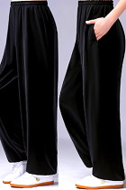 Professional Taichi Kungfu Pants - Velvet - Black (RM)