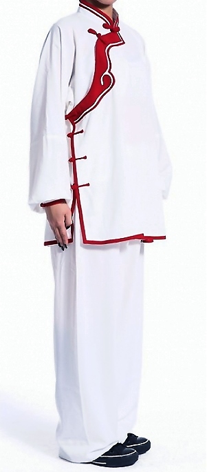 Women Inclined-lapel Ruyi Applique Kung Fu Suit (CM)