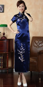 Short-sleeve Long-length Brocade Cheongsam (RM)