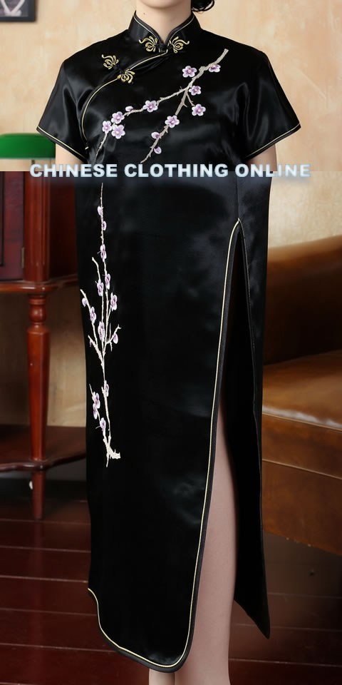 Short-sleeve Long-length Brocade Cheongsam (RM)
