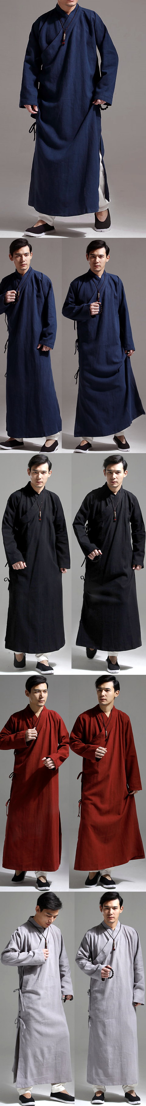 Crossing Collar Long Robe (CM)