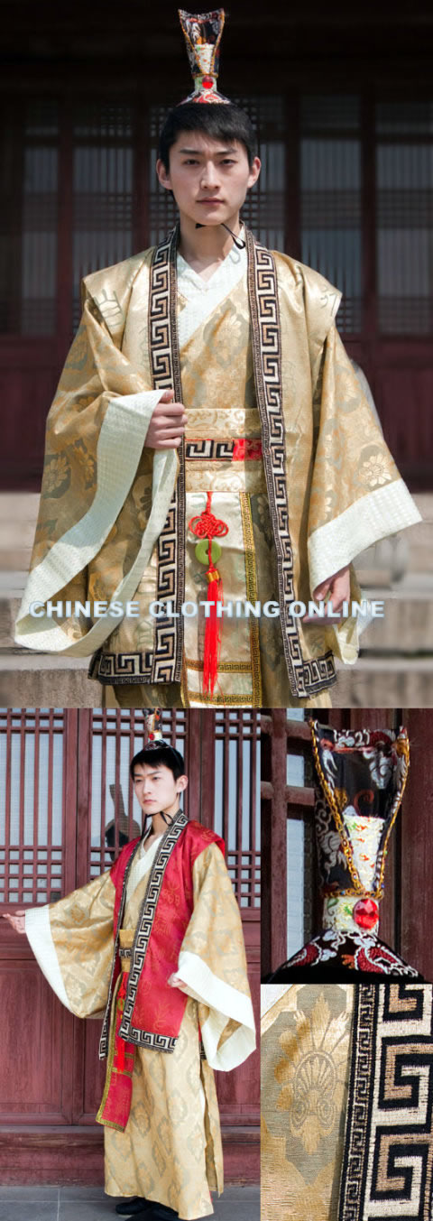 Han Scholar-bureaucrat Court Dress w/ Crown (RM)