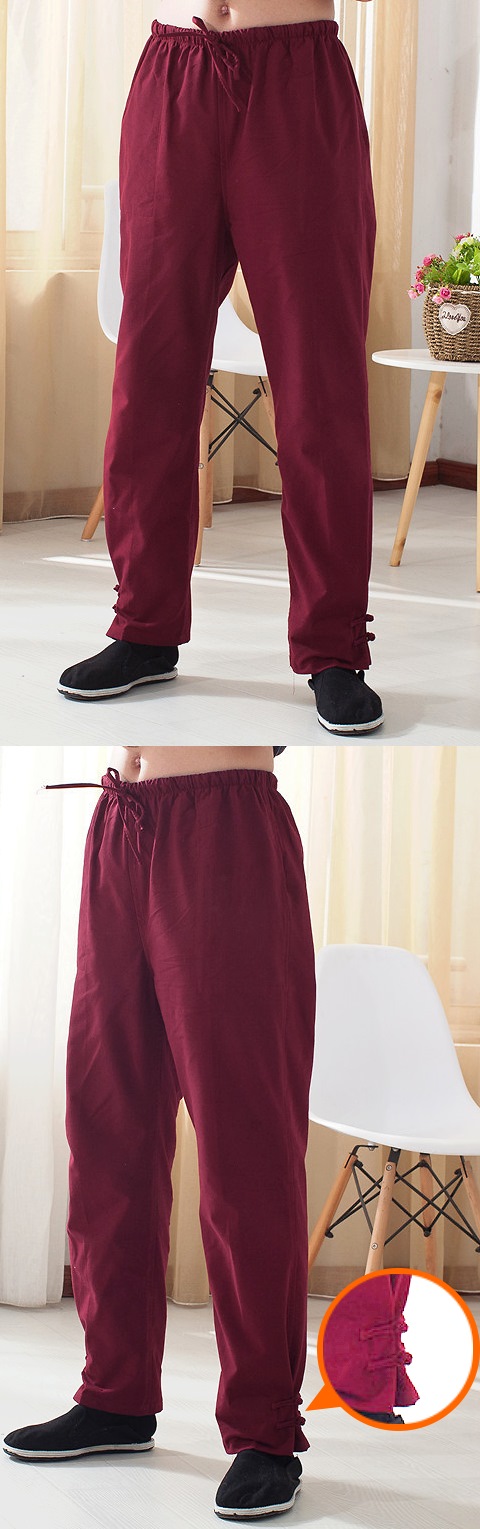 Mandarin Coarse Cotton Qilin Pants (RM)