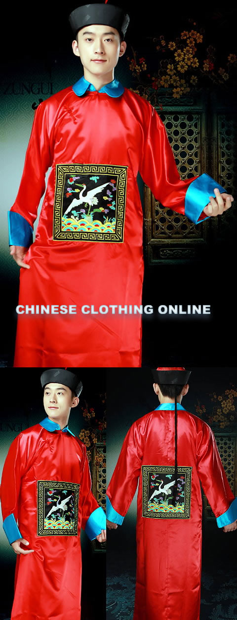 Qing Scholar-bureaucrat Court Dress w/ Crown (RM)