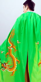 Men's Hanfu Dragon Embroidery Cloak - Green(RM)