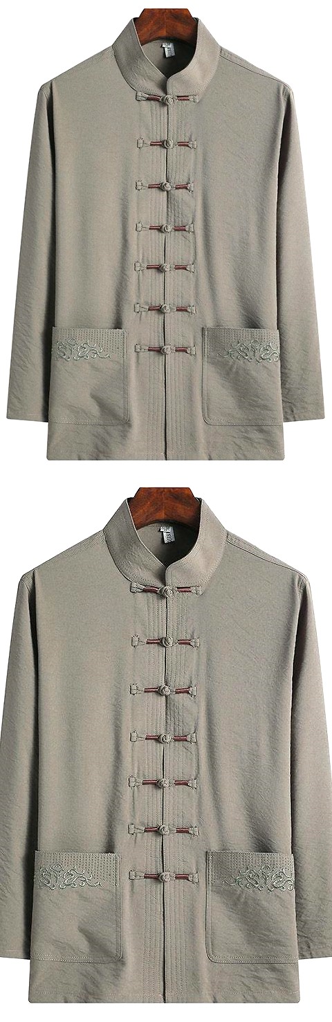 Long-sleeve Mandarin Shirt (RM)