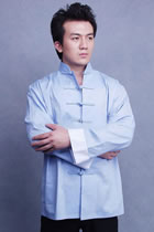 Mandarin Shirt w/ White Folding Cuffs (CM)