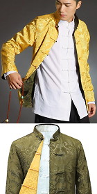 Bargain - Mandarin Reversible Damask Jacket (RM)