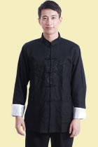 Mandarin Dual-dragon Embroidery Linen Jacket (RM)