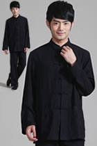 Mandarin Plain Polyester Cotton Shirt (RM)