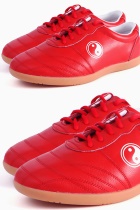 Professional Taichi Cowhide Sneakers (Red)