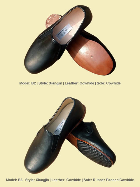 Square Opening Cowhide Shoes (Xiangjin Pixie)