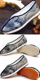 Chinese Ink-painting Single Girder (Saxie) Shoes (RM)