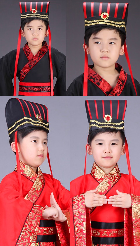 Kids' Han-dynasty Minister/Scholar-bureaucrat Hat