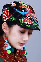 Ethnic Phoenix Embroidery Cap