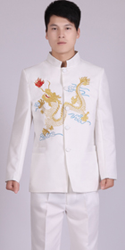 Modernised Mao Suit w/ Color Dragon Embroidery (RM)