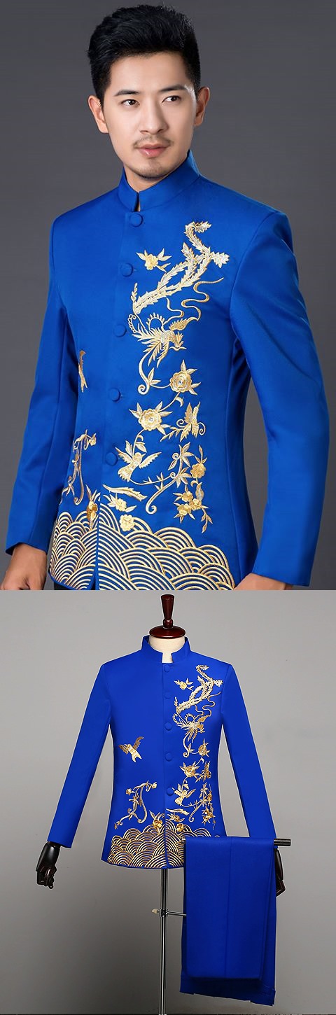 Modernised Embroidery Mao Jacket (RM)