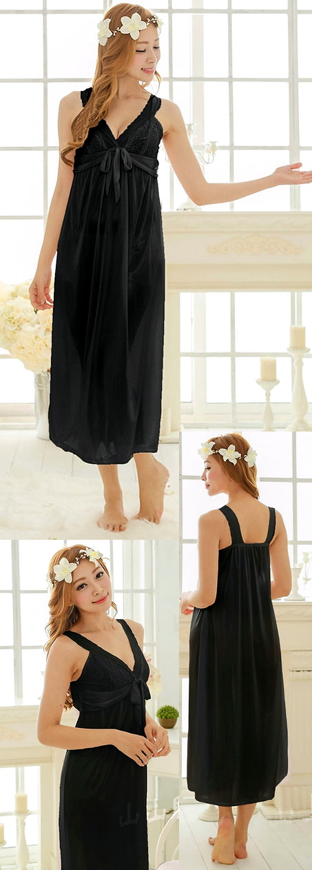 Silky Long Slip Dress Sleepwear (RM)