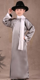 Kid's Mandarin Robe w/ White Folding Cuffs (RM)