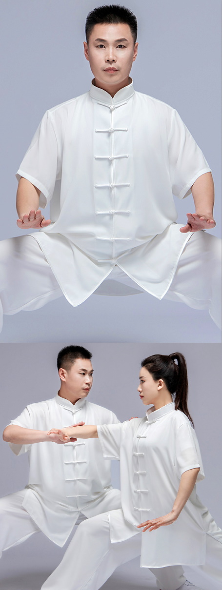 Professional Short-sleeve Cotton/Silk Taichi Kungfu Uniform (RM)