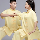 Professional Short-sleeve Cotton/Silk Taichi Kungfu Uniform (RM)