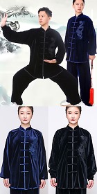 Professional Taichi Kungfu Uniform with Pants - Velvet (RM)