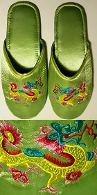 Dragon Embroidery Slippers