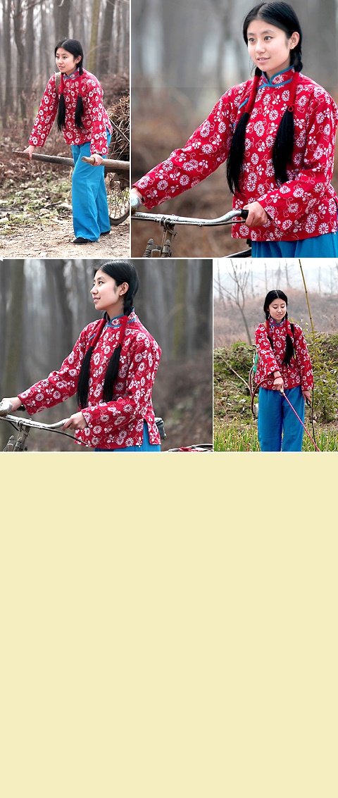Chinese Peasant Girl Folk Costume (Ready-Made)
