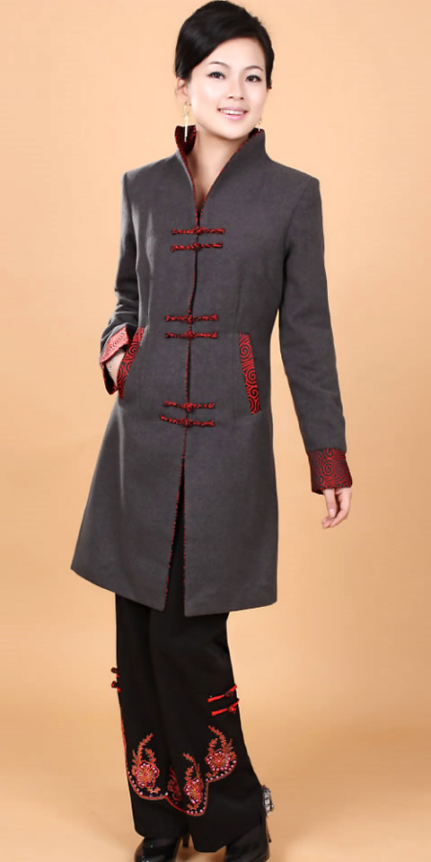 Mandarin Wool Coat (CM)