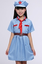 Grils' People's Liberation Army / Red Guard Outfit (Blue)