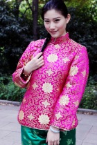 Long-sleeve Mandarin Wadded Jacket (CM)