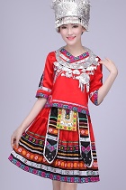 Chinese Ethnic Dancing Costume - Miao Zu