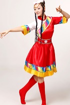 Chinese Ethnic Dancing Costume - Zang Zu (Tibetan)