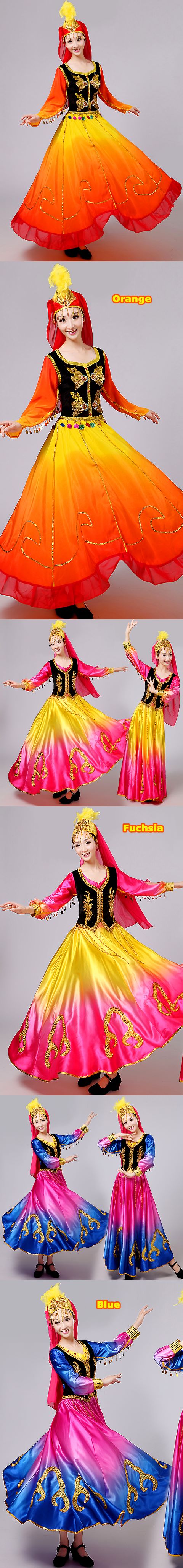 Chinese Ethnic Dancing Costume - Weiwuer Zu (Uyghurs)