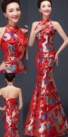 Gorgeous Dragon-embroidery Evening-dress Cheongsam (RM)