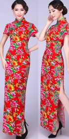 Short-sleeve Long-length Cheongsam (CM)