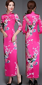 3/4-sleeve Long-length Cheongsam (RM)