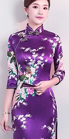 3/4-sleeve Long-length Cheongsam (RM)