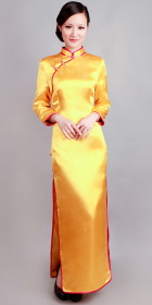 Long-sleeve Long-length Cheongsam (CM)