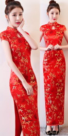 Cup-sleeve Long-length Cheongsam (CM)