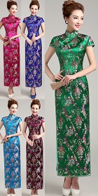 Short-sleeve Long-length Cheongsam (CM)